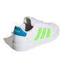 adidas Neo GRAND COURT 2.0 K Low Top Skateboard Shoes White Green Kids' Sneakers GW6505