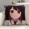 anime Tune In to the Midnight Heart Cushion Cover Soft  EasyWash Pillow Case  Versatile for Couch Bed Travel and Office