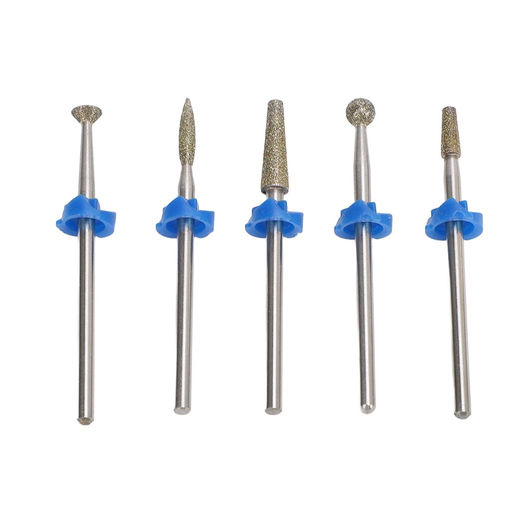 5PCS Nail Drill Bits Set Tungsten Steel Professional Nail Polishing Grinding Heads for Removing Acrylic Nails Gel
