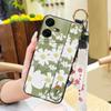 Protective Dirt-resistant Phone Case For Tecno Pova Neo3/LH6N Wrist Strap Phone Holder Oil Painting Anti-dust Silicone