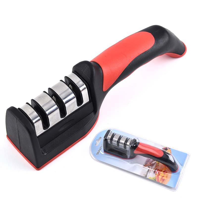 Multi-Function Kitchen Knife Sharpener: Three-Stage Handheld Whetstone