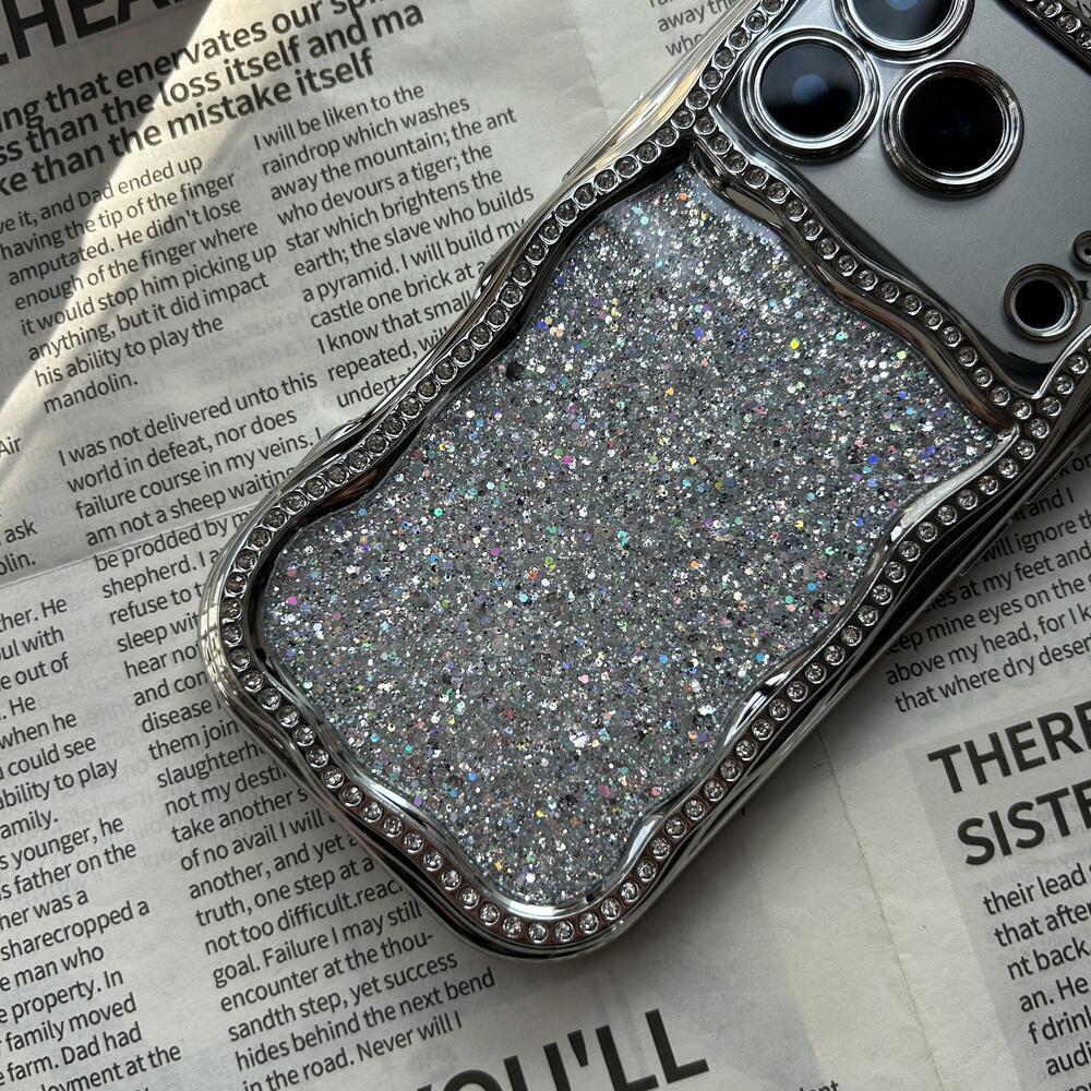 ins wind is suitable for Apple 11pro mobile phone case 11promax shell niche premium light luxury glitter sequins
