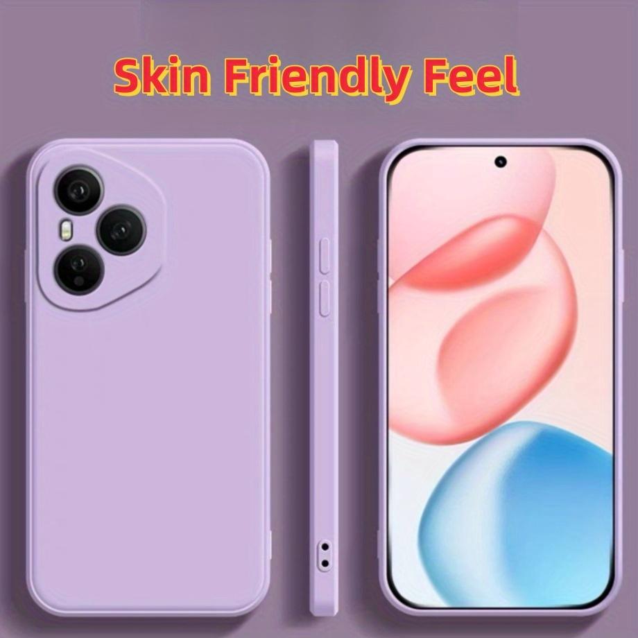 Fashion Solid Colour Shockproof Protective Liquid Silicone Phone Case For Honor 400 Pro / 400 Lite / 400