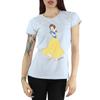Disney Princess Klassisches schneeweißes Baumwoll-T-Shirt für Damen