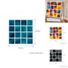 Vibrant 10pc Kitchen Tile Stickers With Mosaic Pattern Self-adhesive Wall Decor