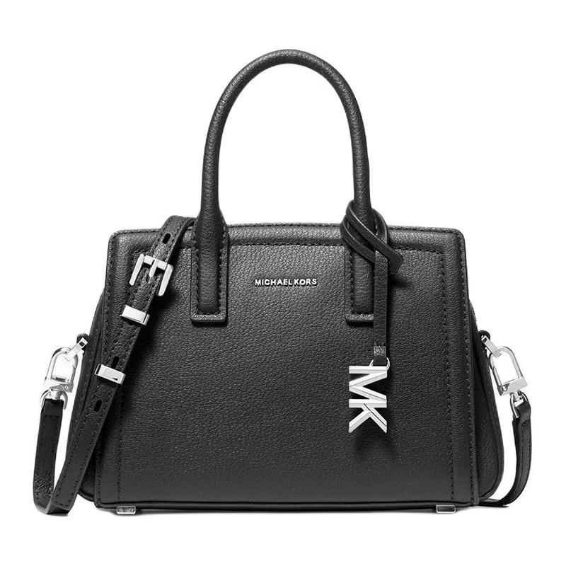 MICHAEL KORS Laila Logo Classic Cow Leather Handbag Mini Women s Black чёрный