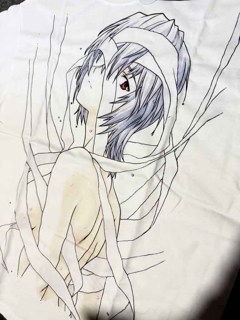 [USED] Evangelion Ayanami Rei Anime T-shirt XL Size