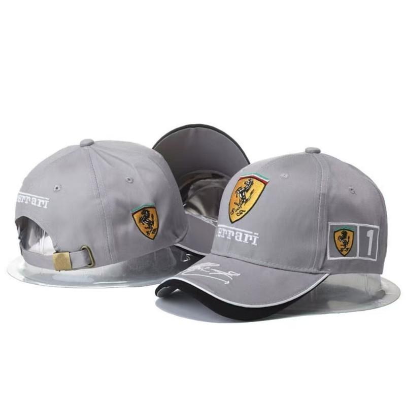 Für Ferrari 488 812 296 F8 R Formel F1 Stickerei Baseballkappen Frühling und Herbst Outdoor Verstellbare Freizeitkappen Sonnenschutzmütze