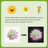 Adesivo Luminoso Colorato Fiore di Loto per WC Decalcomanie Luminescenti al Buio Autoadesive Rimovibili in PVC Decorazione Parete Camera da Letto Bagno