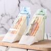 100pcs Transparent Disposable Sandwich Packaging Bag Triangle Sandwich Wrappers Bread Bags  Wedding