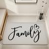 modern word art fashion family LOVE Home Bedside Rug Kitchen Bath Floor Mat Hallway Balcony Carpet Entrance Doormat hogar Decor