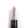 Excellent PERIKAN fountain pen Souverene M800 Cap type Green Stripe 18K mens Used