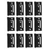 Set of 12 Metal For Cabinet Door Hinges 38x21mm for Furniture and Shutters with Pre Drilled Holes for Secure Mounting