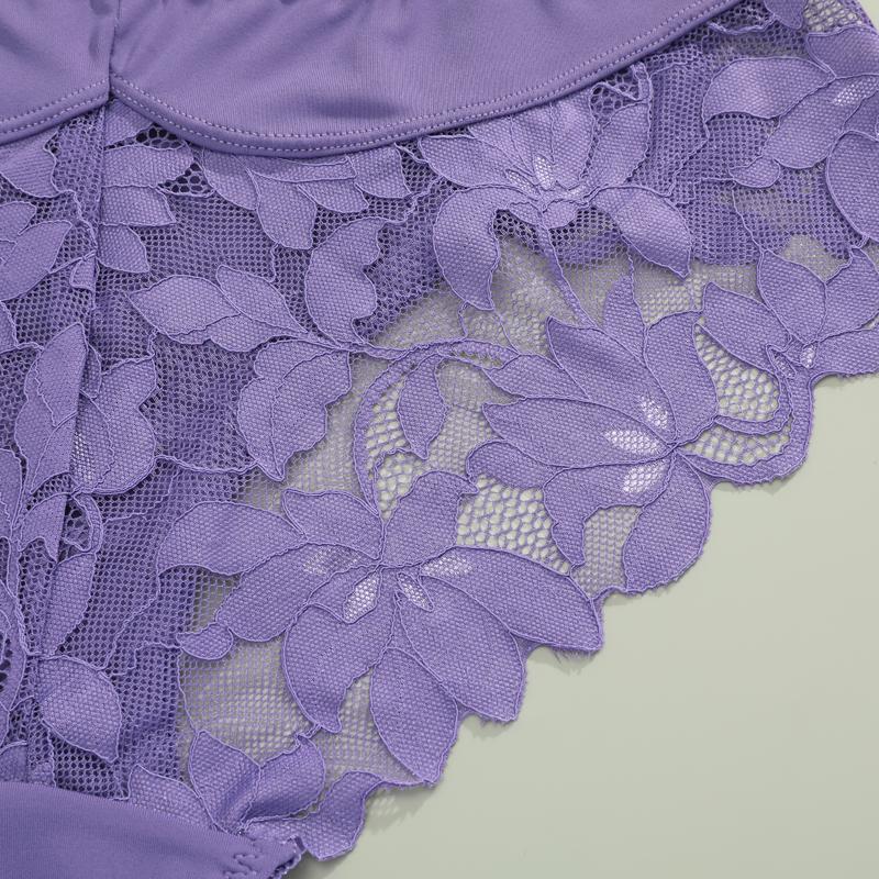 1 Stück Damen High Waist Plus Size Spitze Unterwäsche, Modisch, Atmungsaktiv, Weich und Bequem Damen Unterwäsche, Hochwertige Sexy Unterwäsche