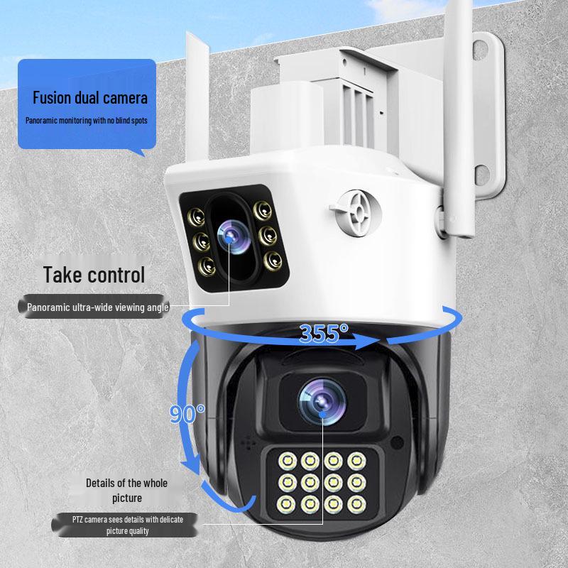 360° Outdoor Mobile Camera with HD Night Vision and Voice Control