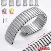 Silber Gold Elastisches Uhrenarmband 12mm 14mm 16mm 18mm 20mm 22mm Edelstahl Uhrenarmband Damen Herren Armband Dehnbares Armband