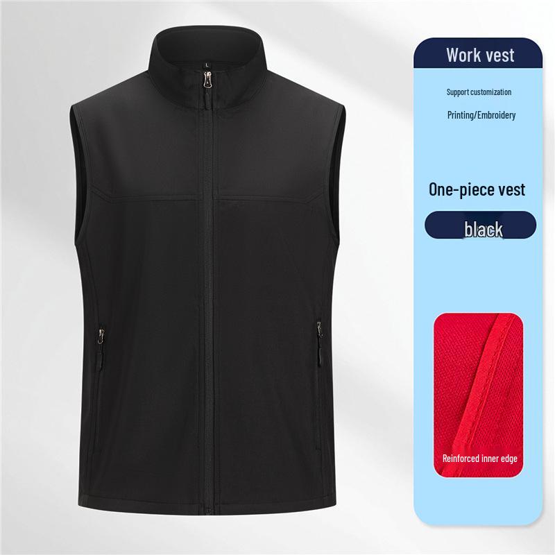 BYD Custom Logo Waterproof Work Vest - Men s Autumn Outdoor & Event Apparel S