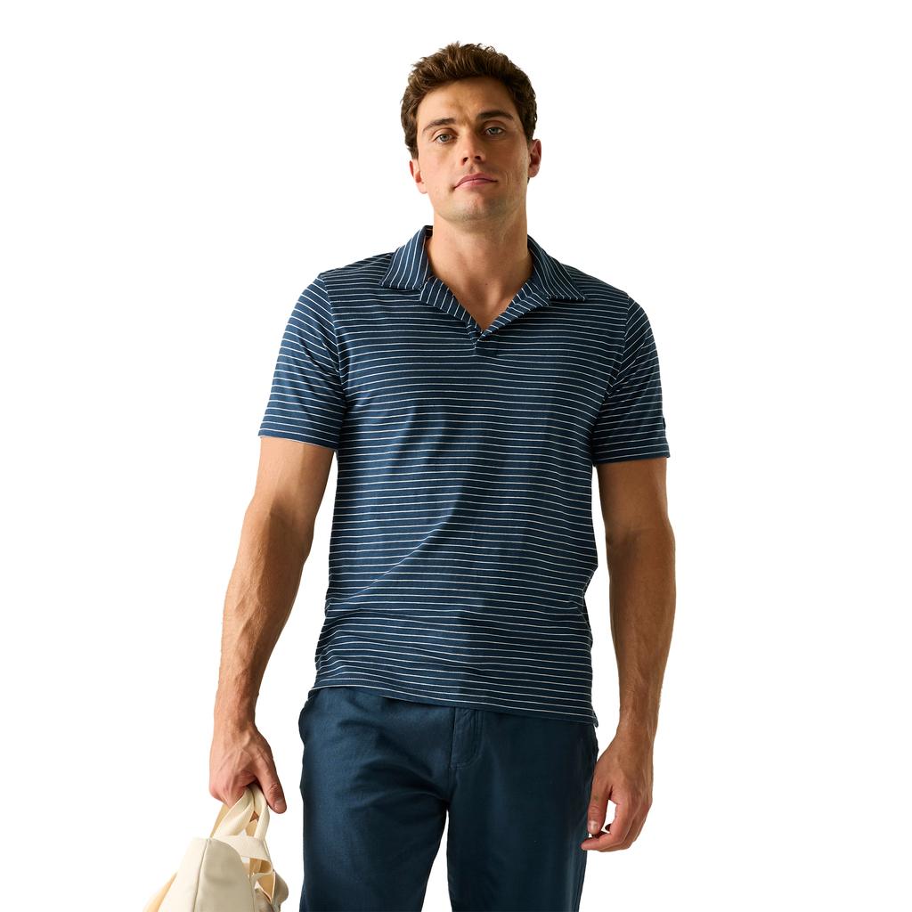 Regatta Mens Hadvo Stripe Polo Shirt