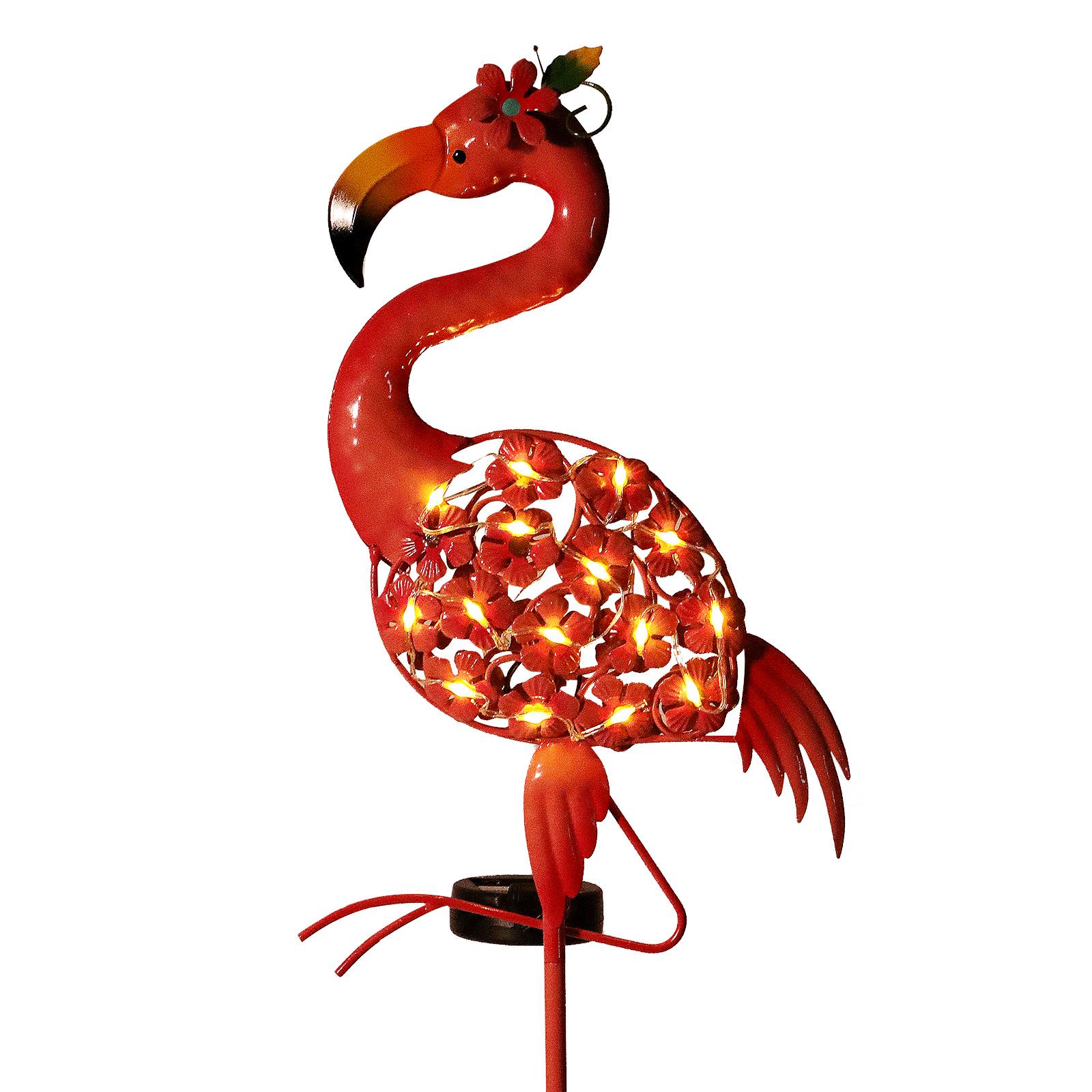 Solar Flamingo Ground Stake Light for Garden Decoration