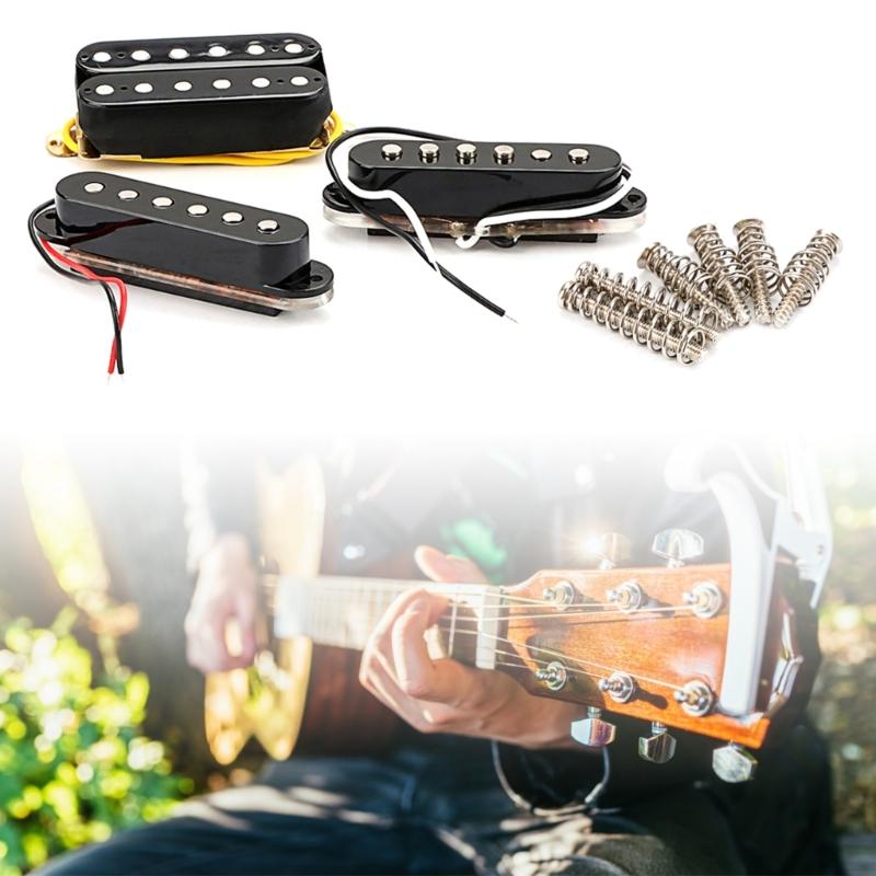 Electric Guitar Pickup Ceremic Magnet Neck Middle Bridge Single Coil Pickups & Screws Electric Guitar Parts Replacements