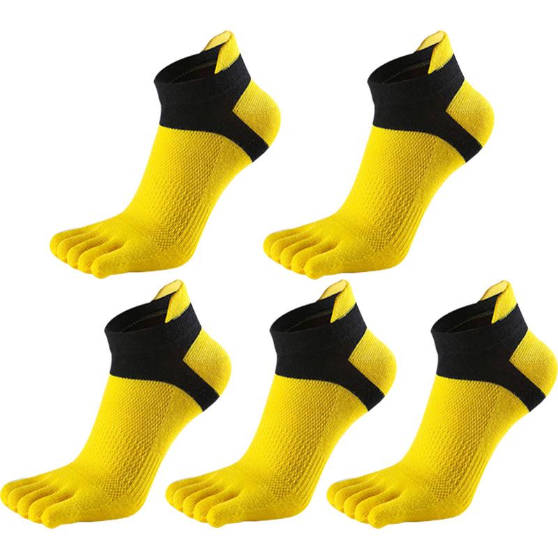 5 par letnich skarpet męskich Bawełniane skarpetki z pięcioma palcami Oddychające wysokiej jakości męskie skarpety sportowe