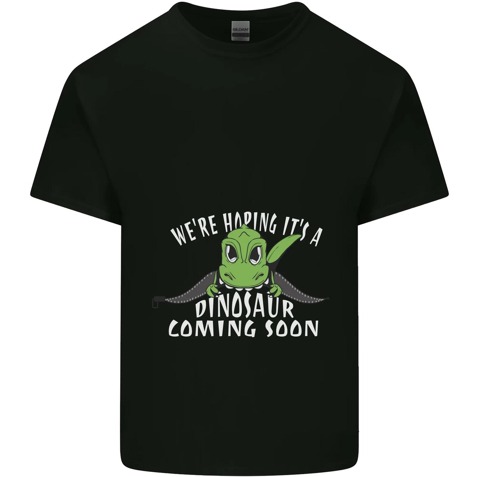 Dinosaur Coming Soon New Baby Pregnancy Kids T-Shirt Childrens 4XL