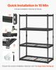 Storage Shelves 4 Tier Adjustable Heavy Duty Garage Shelving Unit 2400 lbs