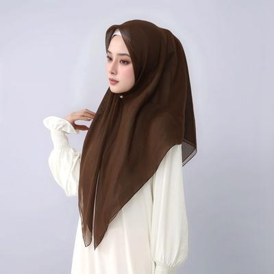 Ramadan 110cm Effen Viscose Vierkante Sjaal Moslim Hijab Voor Vrouwen Ademend Hoofddoek Sjaal Wikkel Nieuwe Stof Turban Nekdoek