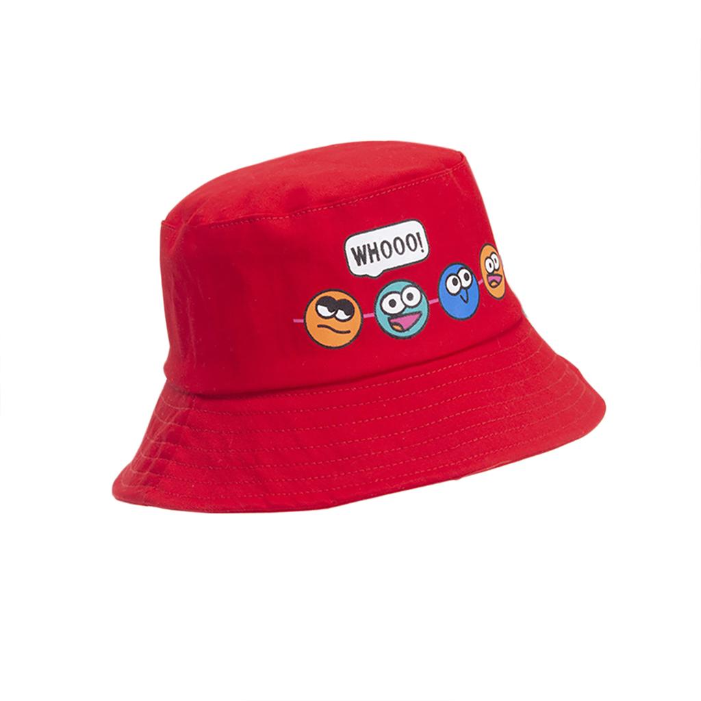 Sun Hat Cartoon Printing Sun Protection Toddler Bucket Hat Summer Fishing Cap For 2-5 Years Old Boys Girls