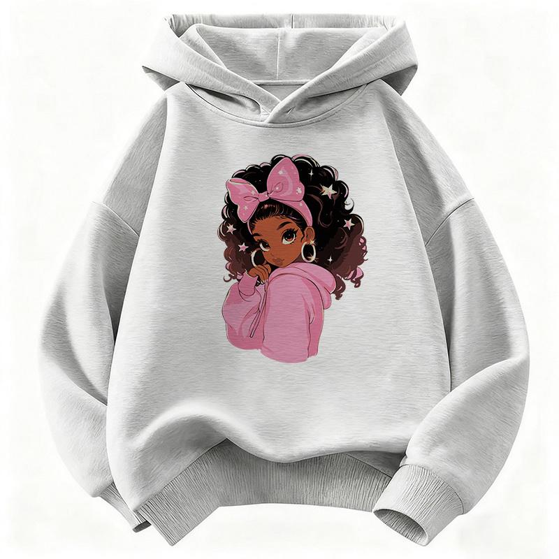 90S Fashion Gilrs Design Hooded Kids Children's Sweatshirt Cute Hoody for Boys Girls Spring Casual Hoodies Clothes