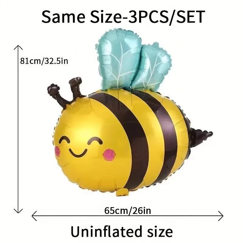 Entzückendes Bienen-Ballon-Set für Partydekorationen, Hochzeitsveranstaltungen, Aluminiumfolien-Ballons mit Tiermotiv, Ideal für festliche Anlässe