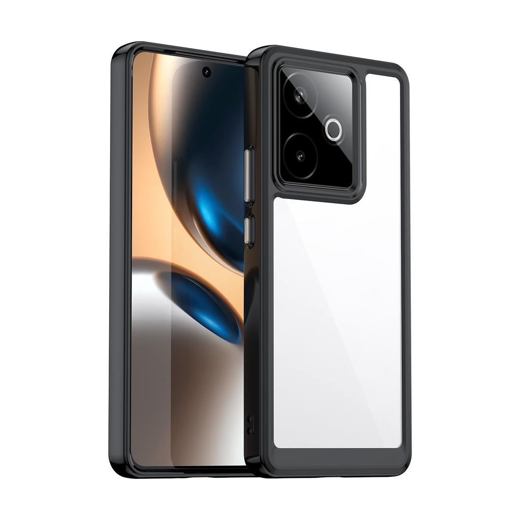 Für Realme GT 7 Hülle Für Hülle für Realme GT 7 7T Cover TPU Rand Acryl Schutz Rückseite Handyhülle für Realme GT7 Realme GT 7T