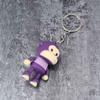 Kawaii Children Car Cute Cartoon Gift Bags Accessories Toy Keychain Keyring Monkey with LED Light