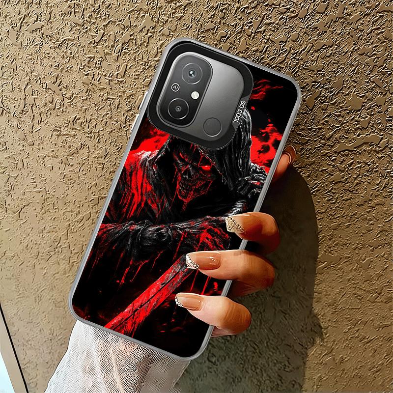 Tod Sensenmann Schädel Sense Stoßfeste Handyhülle für Xiaomi Poco X7 X6 X5 X3 Pro F7 Ultra M8 Redmi 15C 15 14C 13C 12C 10C 13