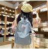 Corduroy Schoolbag Solid Color Student Backpack For Men And Women