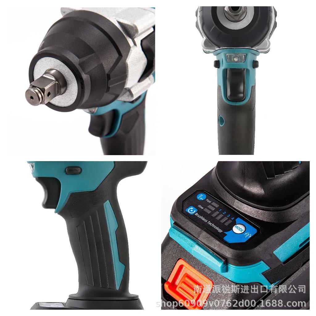 Industrial-Grade High Torque 700Nm Lithium Battery Impact Wrench for Auto Repair & Railway Use