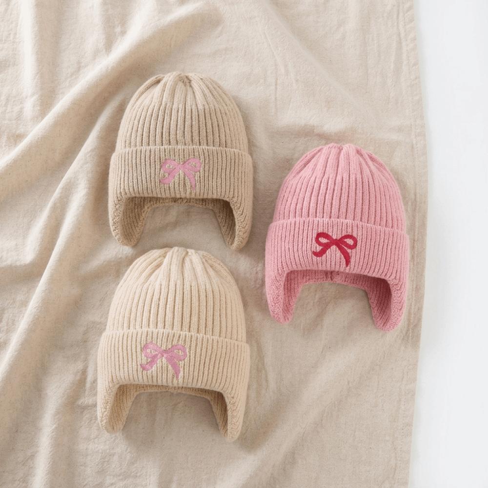 2pcs Windproof Beanie Warm Knited Hat Cozy Kids Earflap Hats School