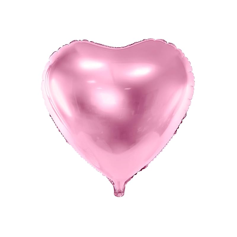 PartyDeco Heart Light Pink 61cm Film and Aluminum Balloon FB23M-081J