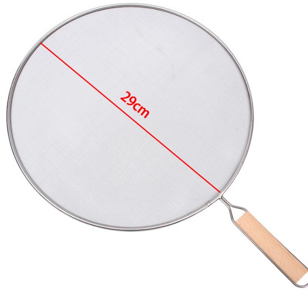 Durable Multifunctional Oil Splatter Screen with Handle Anti-splash Guards Mesh Stainless-Steel Oil Splash Lids Kitchen Supplies