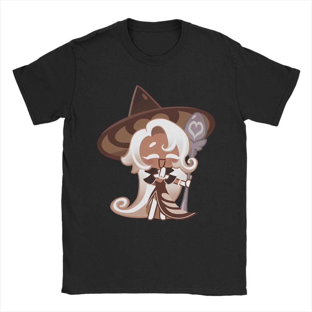 Cookies Run Kingdom TShirt for Unisex Latte Cookie Vintage Pure Cotton Tees Crew Neck Short Sleeve T Shirts Printed Clothes