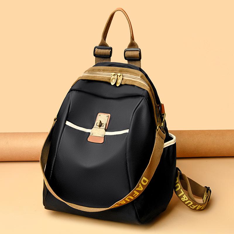 Nylon Cloth Backpack Women's Korean Version New Fashionable and Versatile Nylon Casual Women's Bag Travel Large Capacity Backpack