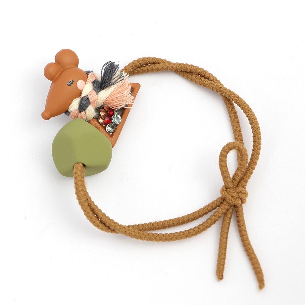 Women's Scarf Mouse Hair Scrunchie Cubic Point Hair Band