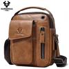 Men Leather Messenger Bag Multifunctional Shoulder Bag Handbag Briefcase Travel Backpack