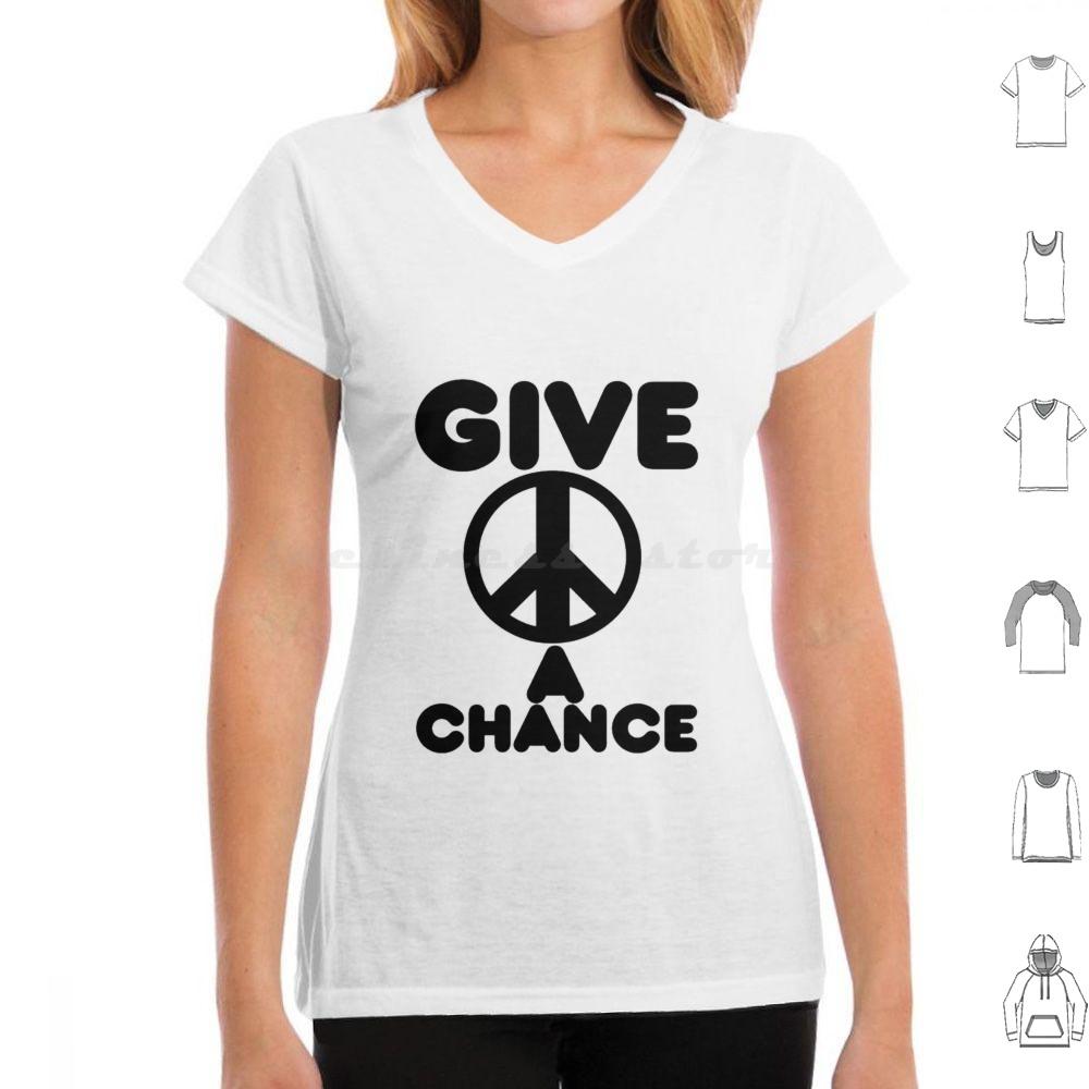 Give Peace A Chance Essential T Shirt Big Size 100 Cotton Yoko Ono Yoko Peace The Music Ono 60s Imagine John Ringo Love 70s