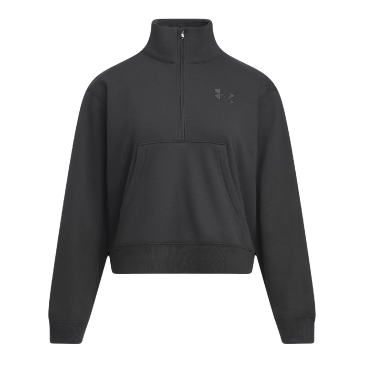 

Under Armour Icon Vida Логотип Вязаный Теплый Стойка Воротник Спущенное Плечо Длинный Рукав Толстовка Женская толстовка 6010108-001 S