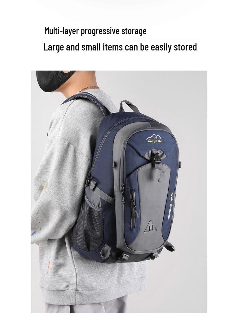 Unisex Large Capacity Outdoor Hiking Backpack - Lightweight, Fashionable, and Perfect for Travel and Sports
