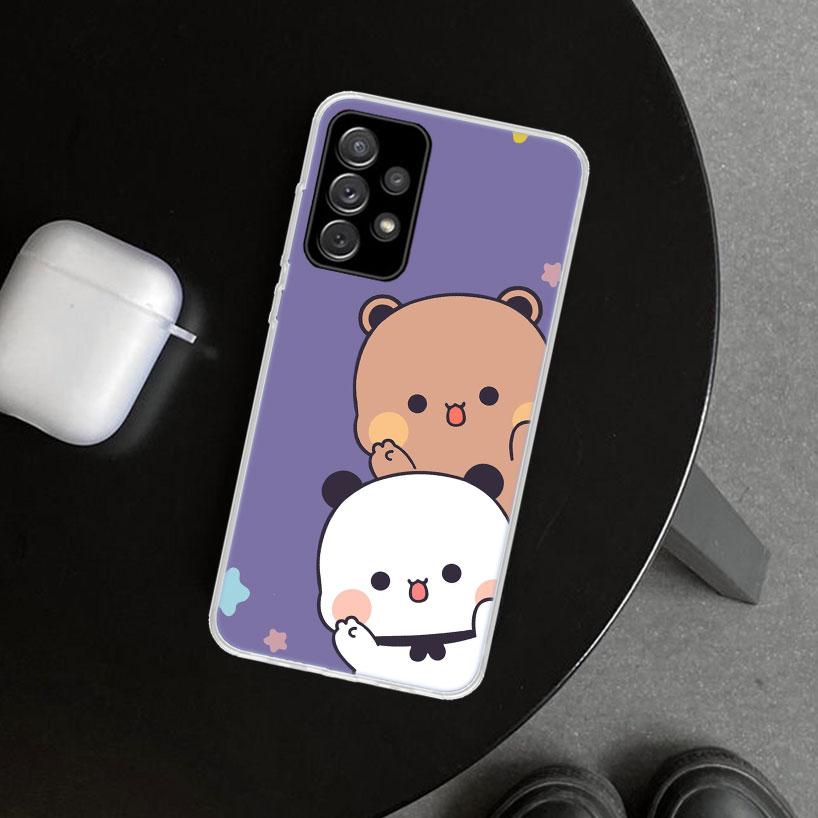 Bubu Dudu Cartoon Cute Phone Case Cover for Samsung Galaxy A12 A22 A32 A52 A72 A02S A51 A50S A31 A20S A10S Note 20 Ultra 10 Plus