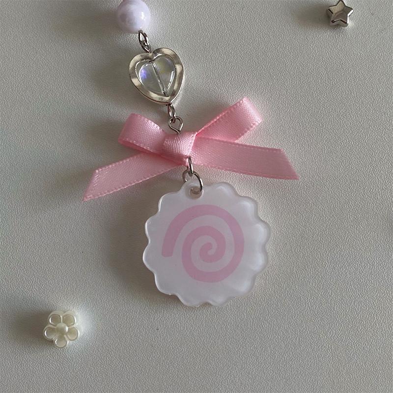 Roztomilý rybí talíř Přívěsek na telefon s přívěškem na kartu Karta Creative Kawaii Keychain for Phone Bag Accessories