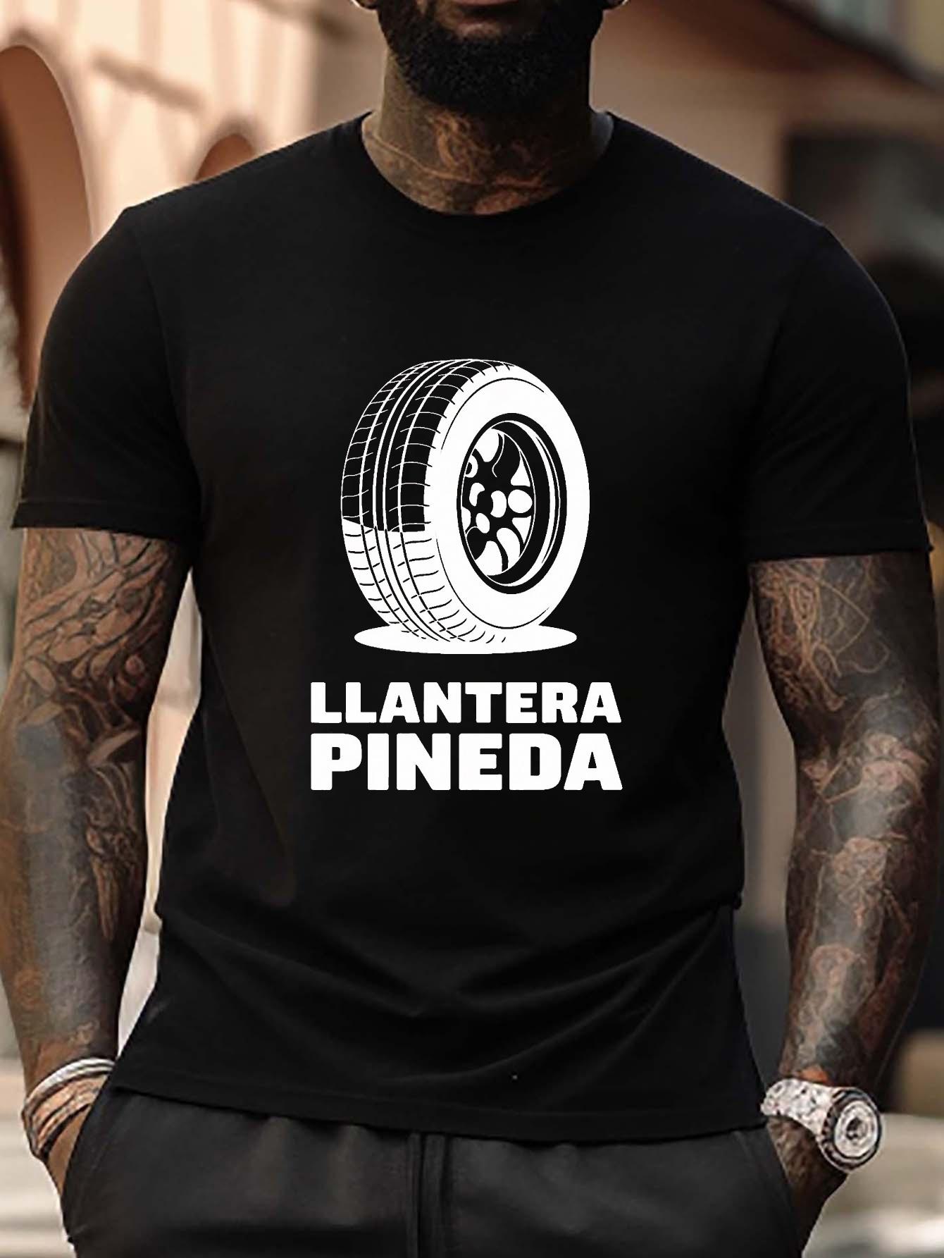 

Plus Size Llantera Pineda Graphic T-shirt - Casual Crew Neck M