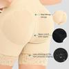 Plus Size Hook-and-Eye Tummy Control Butt-Lifting Crotchless Bodysuit – Strong Compression Waist Trainer